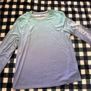 Worldwide SportsMan Blue and Purple Gradient Long Sleeve Tee